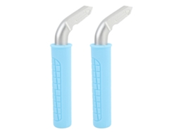 2 Soportes Antideslizantes Portátiles Para Manijas De Puertas De Vehículos - Azul