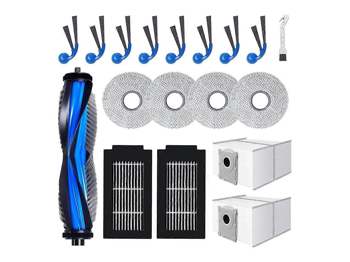 18pcs Spare Parts For T30c Omni T30c Pro Omni Vacuum Cleaner Main Brush Mop Pads Dust Bag Side Br