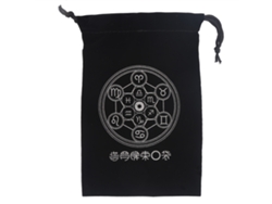 Bolsa Para Tarot De 18x12 Cm Con Cordón Para Cartas, Joyas Y Monedas, Hecha De Tela.