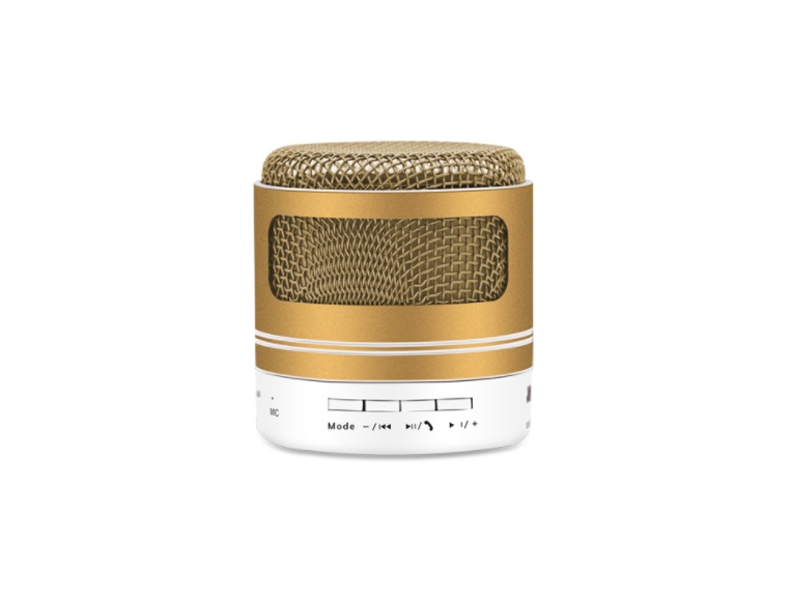 VEANXIN 1022H46 Altavoces Bluetooth Dorados