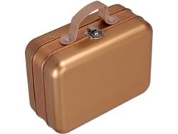 Almacenamiento Vacía Hojalata Dorada 185x136x85 Metálica Hogar Oficina Decorativo Multifuncional Caja Mm Asa