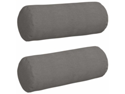 Cojines de soporte, 2 unidades, gris claro, Ø 25 x 70 cm, HARLANV1