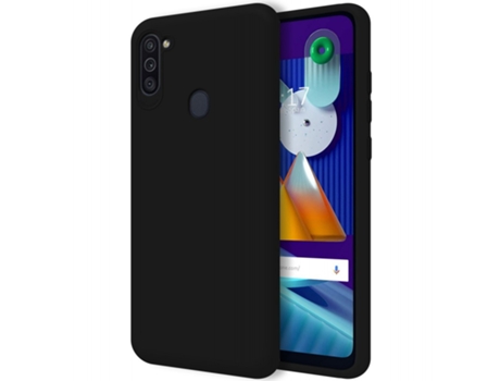Carcasa Samsung Galaxy M11 TUMUNDOSMARTPHONE Silicona Líquida Negro
