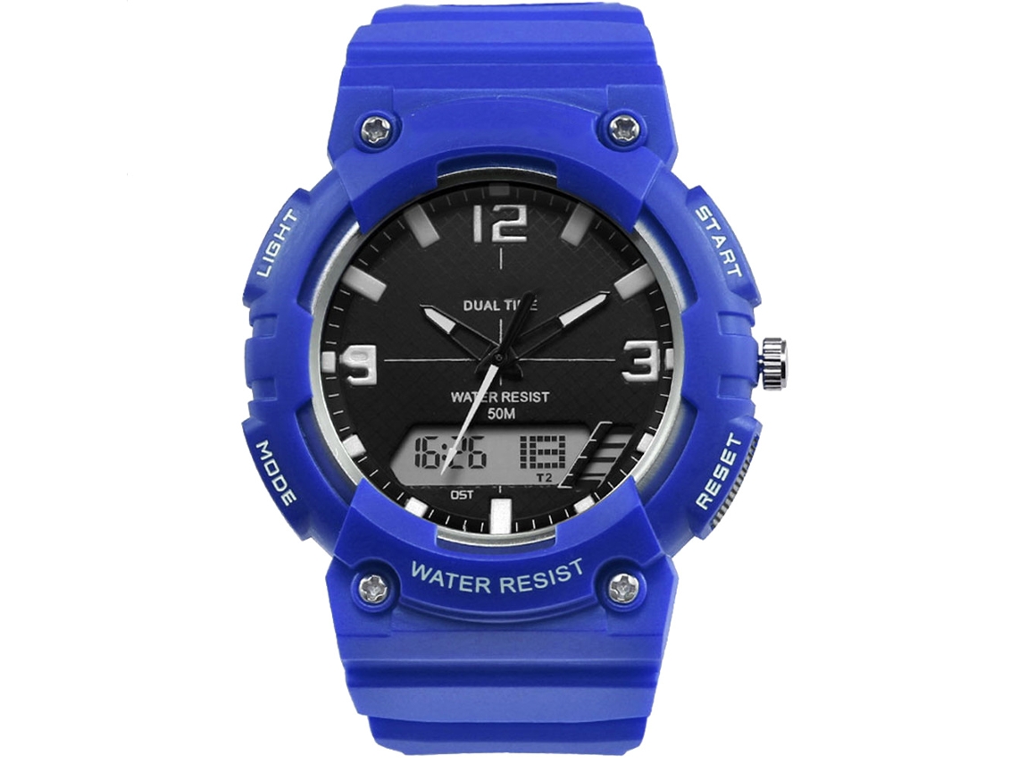 Reloj De Pulsera Unisex De Piel Sintética Con Números Romanos Para Parejas, De Cuarzo (azul Real)
