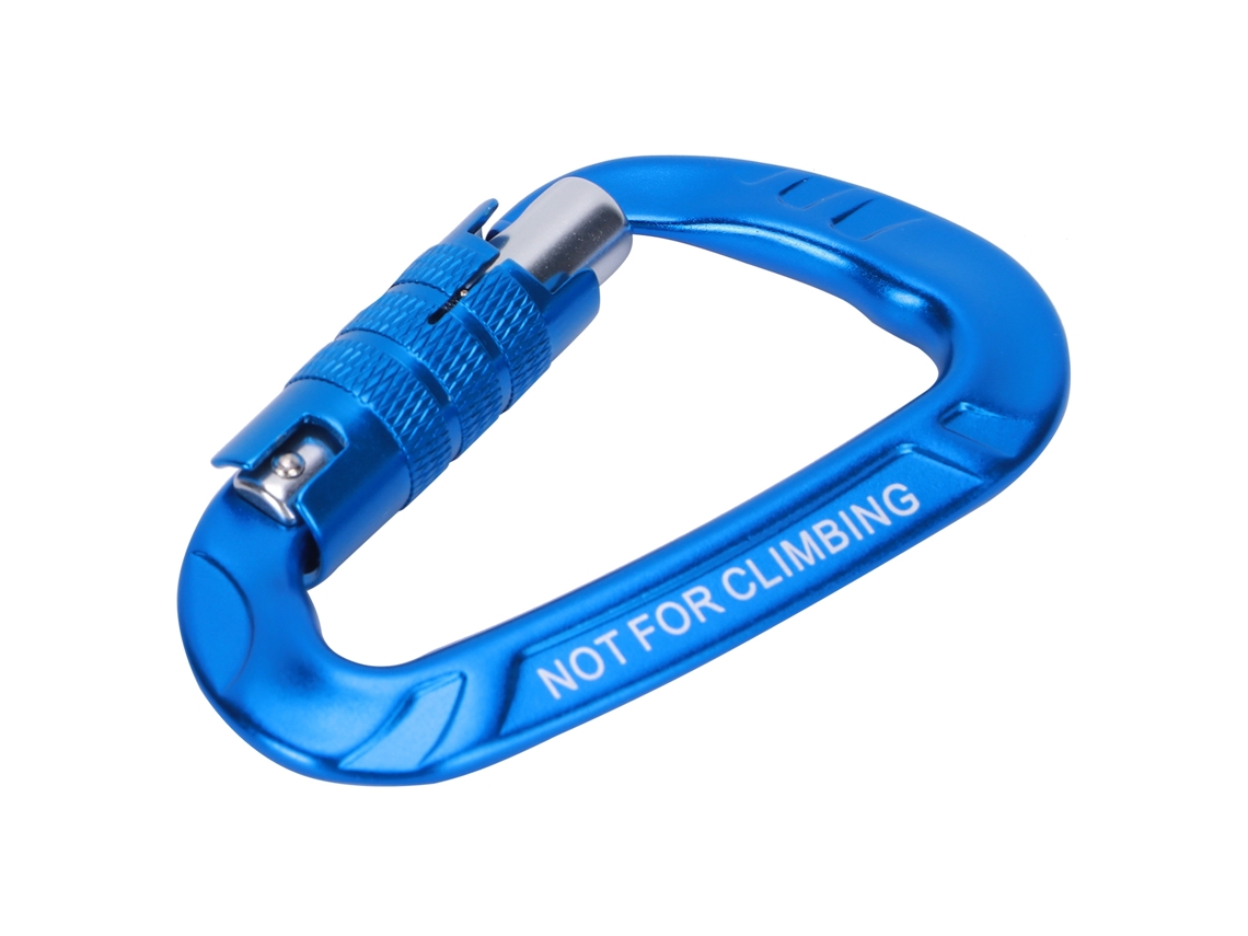 Mosquetón De Escalada Con Cierre Automático, 12kn, Cierre Giratorio De Aluminio, Duradero Para Montañismo Y Acampada.