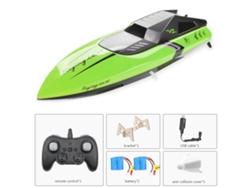Barco De Control Remoto Csj C168 De Alta Velocidad 2.4ghz Impermeable Para Lago Piscina Mar Regalo Para Niños Niñas