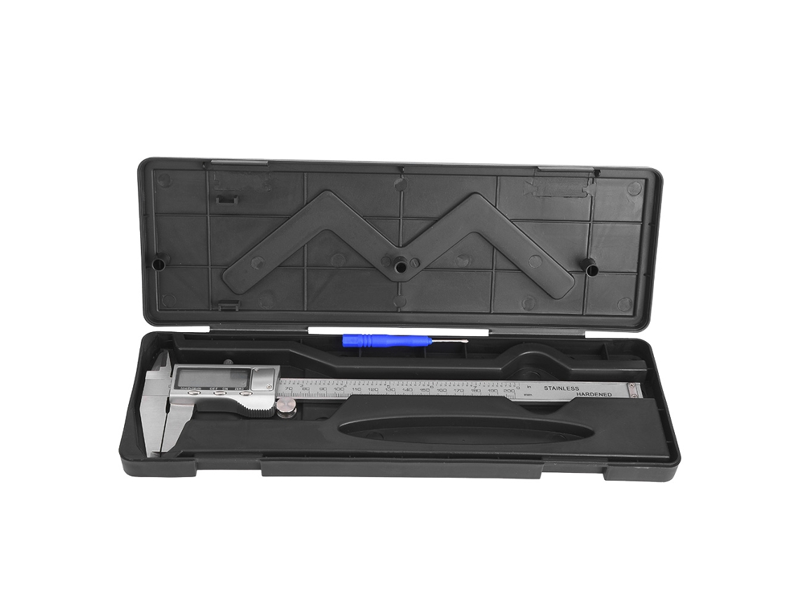 Calibrador Digital Lcd De Acero Inoxidable Con Medición Interna/externa/de Profundidad De 0 A 200 Mm.