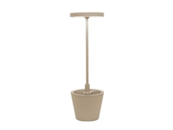 Lámpara de Mesa Poldina Reverso Sand LED Recargable y regulable ZAFFERANO