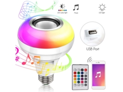 2026-bombilla Led Rgbw Con Bluetooth Y Control Remoto 24 Teclas Usb E26/e27 Ac Para Música