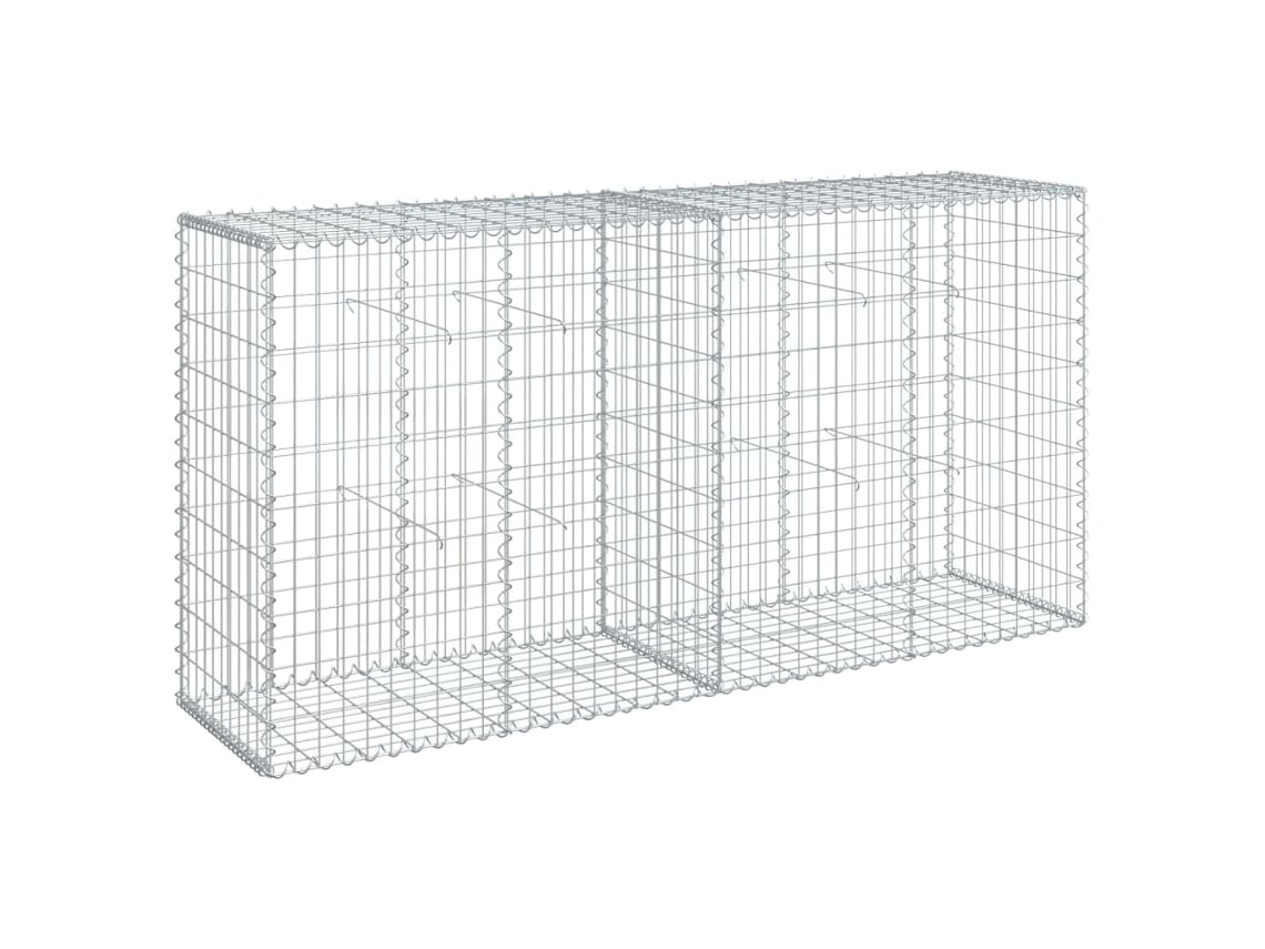 Cesta De Gaviones VIDAXL Plateado Hierro (200x50x100cm)
