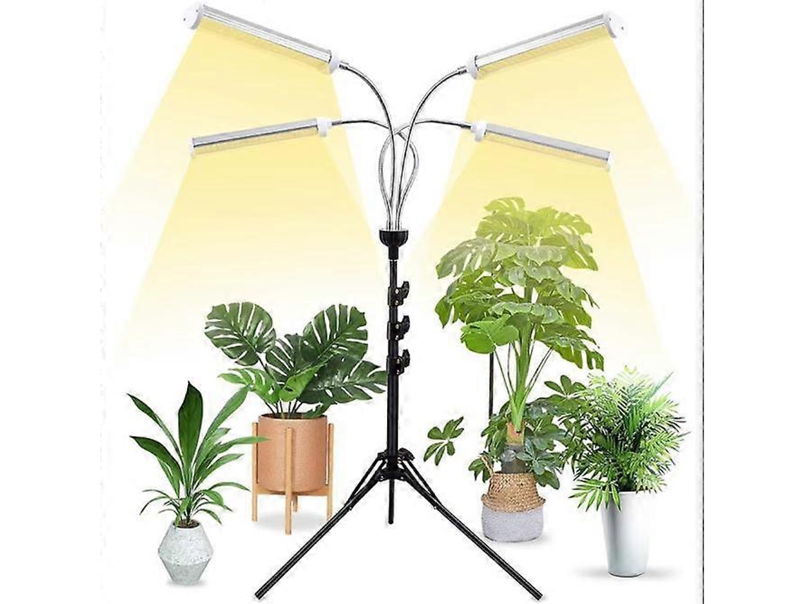 Omni-luz De Crecimiento Led Hortícola Con Trípode Ajustable, Espectro Completo, 4 Modos, 6 Niveles De Intensidad Y Temporizador