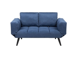 Sofá cama BELIANI Brekke de Poliéster Azul 183x75x90