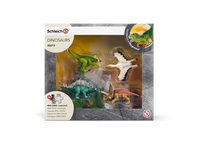 Conjunto de Figuras SCHLEICH Dinosaurios con Mini-Puzzle