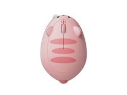 Ratón inalámbrico Yizhood con diseño de gato, 2,4 GHz, diseño creativo, USB óptico, 1200 DPI, mini, para PC, portátil, regalo para niños, color rosa