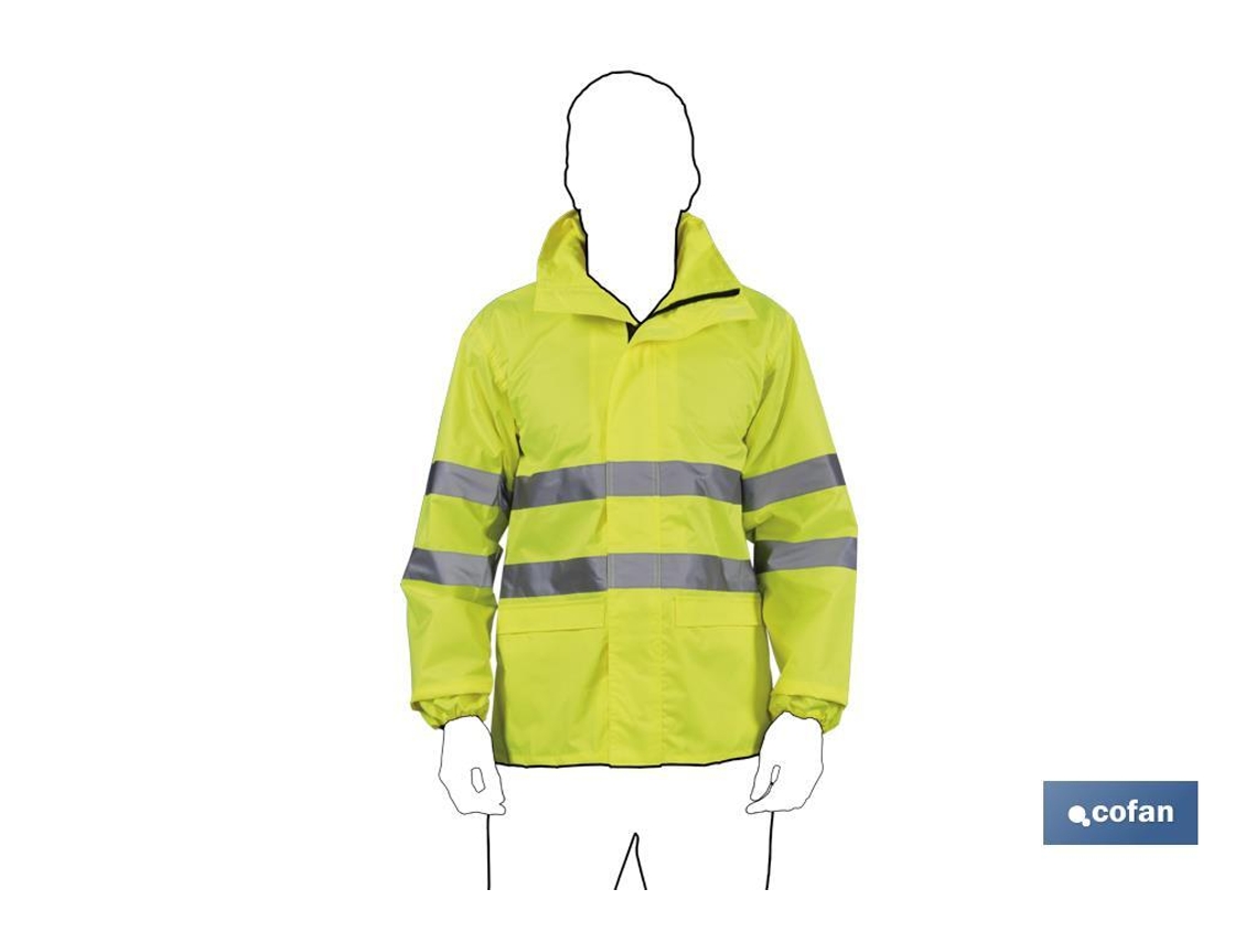 Chaquetón COFAN impermeable de alta visibilidad talla de la S a la XXXL color amarillo