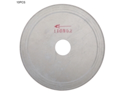 10 Piezas De Lâmina De Serra Diamantada Ultra Fina Para Corte De Cristal E Vidro (110*20*0.2mm)