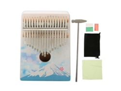 Kalimba Piano De Pulgar 17 Teclas Acero Aleado Notas Grabadas Para Niños Principiantes Con Martillo De Afinación