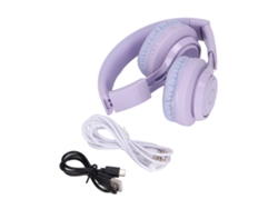 Auriculares Bluetooth Bt06c Para Niños, Plegables, Ajustables, Con Luz Rgb Y Micrófono.