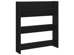 Zapatero de pared derivado de madera negra (80x18x90 cm) MAISON EXCLUSIVE
