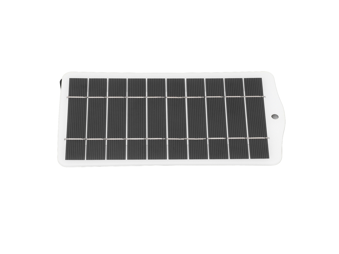 Cargador Solar Usb De Panel De Silicio Monocristalino De 2,5 W Y 5 V Para Dispositivos Electrónicos De 3,7 V A 5 V, Color Blanco.