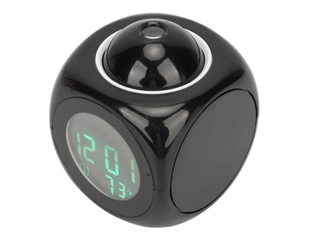 HURRISE Despertador de Proyección Proyector Despertador Proyección LED Reloj Proyección Despertador Mini Proyector Reloj de Lavandería