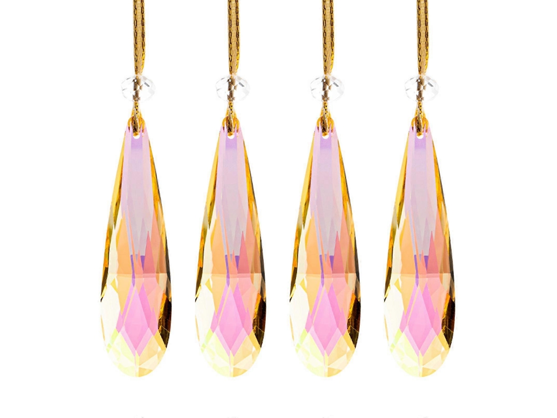 Guirnaldas de cristal brillante para atrapasoles, que realzan la luz natural con efectos de arcoíris.