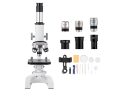 Microscopio monocular compuesto Succebuy 40 2000x con luz LED para el hogar y la escuela
