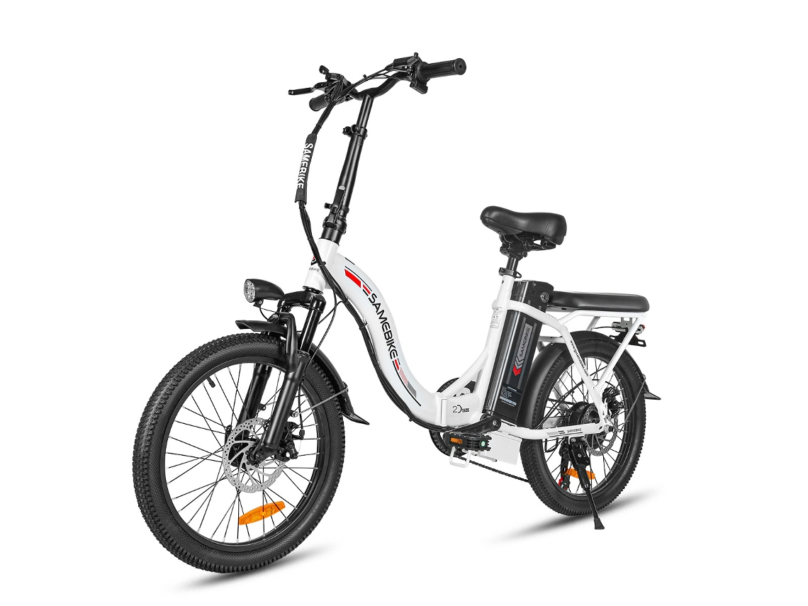 Bicicleta eléctrica plegable Samebike Cy20, bicicleta eléctrica de 20 pulgadas para adultos, motor de 350 W, batería de 36 V y 12 Ah