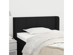 Cabecero De Tela Negro 103x16x78/88 Cm