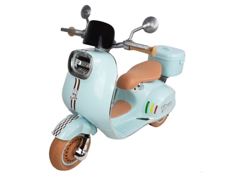 TWINLY Moto Eléctrica para niños SCOOTLY Motocicleta Infantil con Mando a Distancia- Cargador y batería 6V hasta 40min Acelerador de Pedal Maletero...
