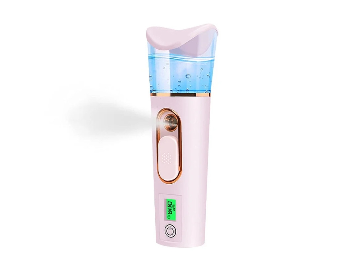 Nano pulverizador con analizador de piel, medidor de humedad, máquina de vapor portátil para extensiones de pestañas faciales, mini compresa fría Yizhood