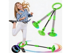 Aro De Salto Con Luces Para Niños Y Niñas, Ideal Para Hacer Ejercicio Al Aire Libre, Competiciones Y Juegos - Digitallab Gifts Verde