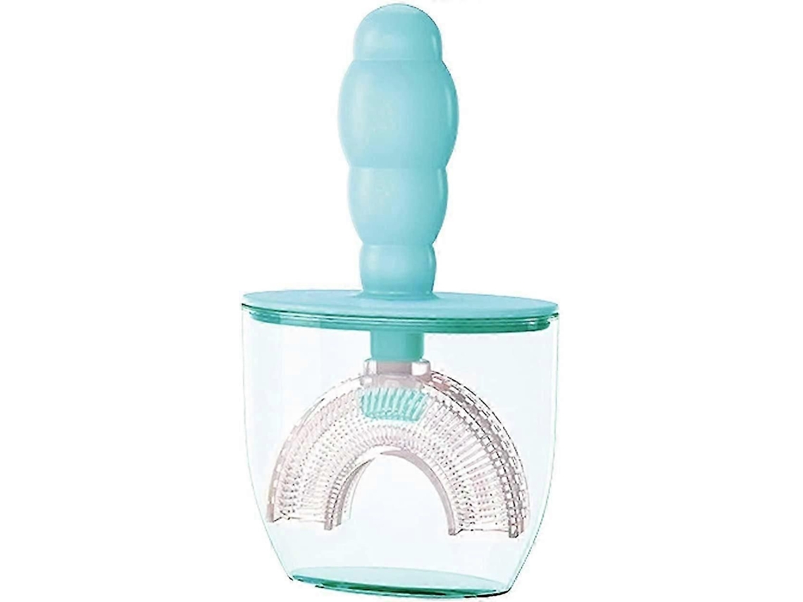 Cepillo de dientes manual en forma de U, herramienta de higiene bucal para niños, entrenamiento de limpieza GOKOCO