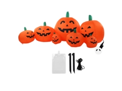 Calabaza Inflable De Halloween De 2,28 M Con Luces Led, Ip44, Decorativa Para Jardín Y Césped, Enchufe Australiano 100-240v.