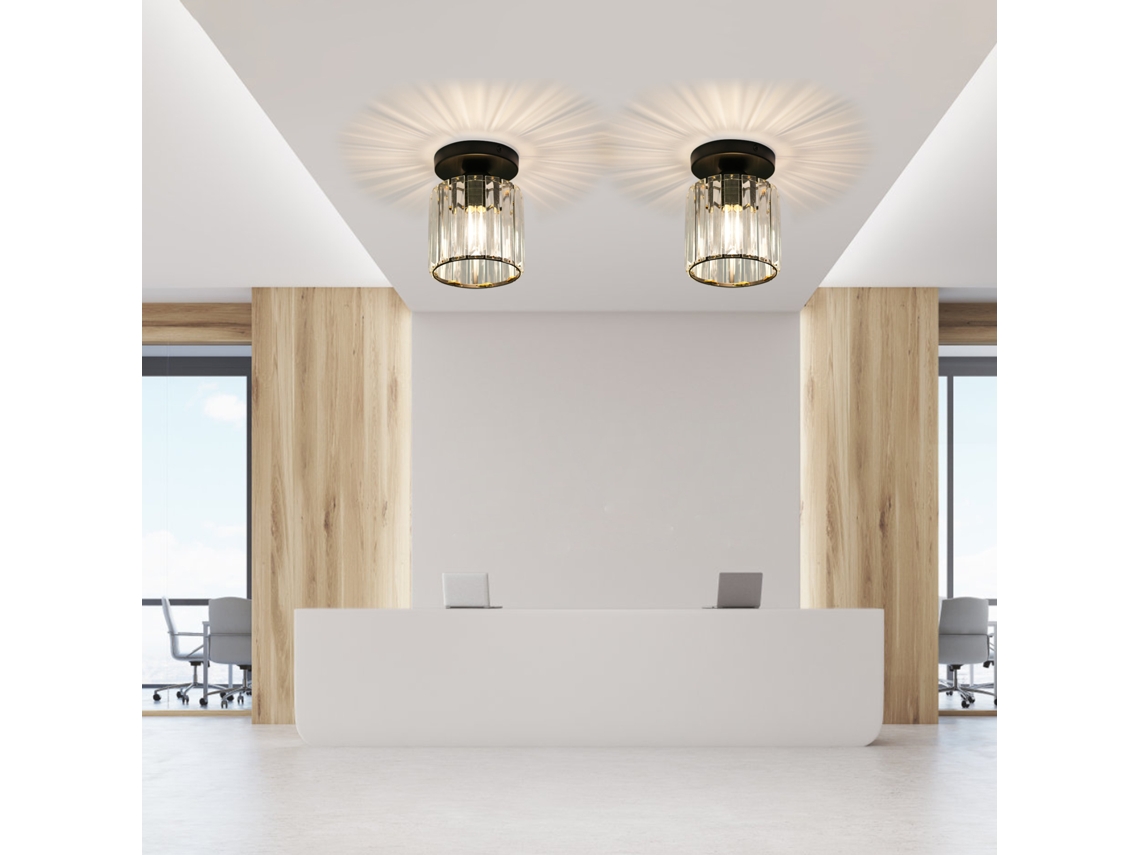 Rebe-lámpara De Techo De Cristal Postmoderno Minimalista Para Balcón, Pasillo, Entrada, Vestíbulo Y Guardarropa