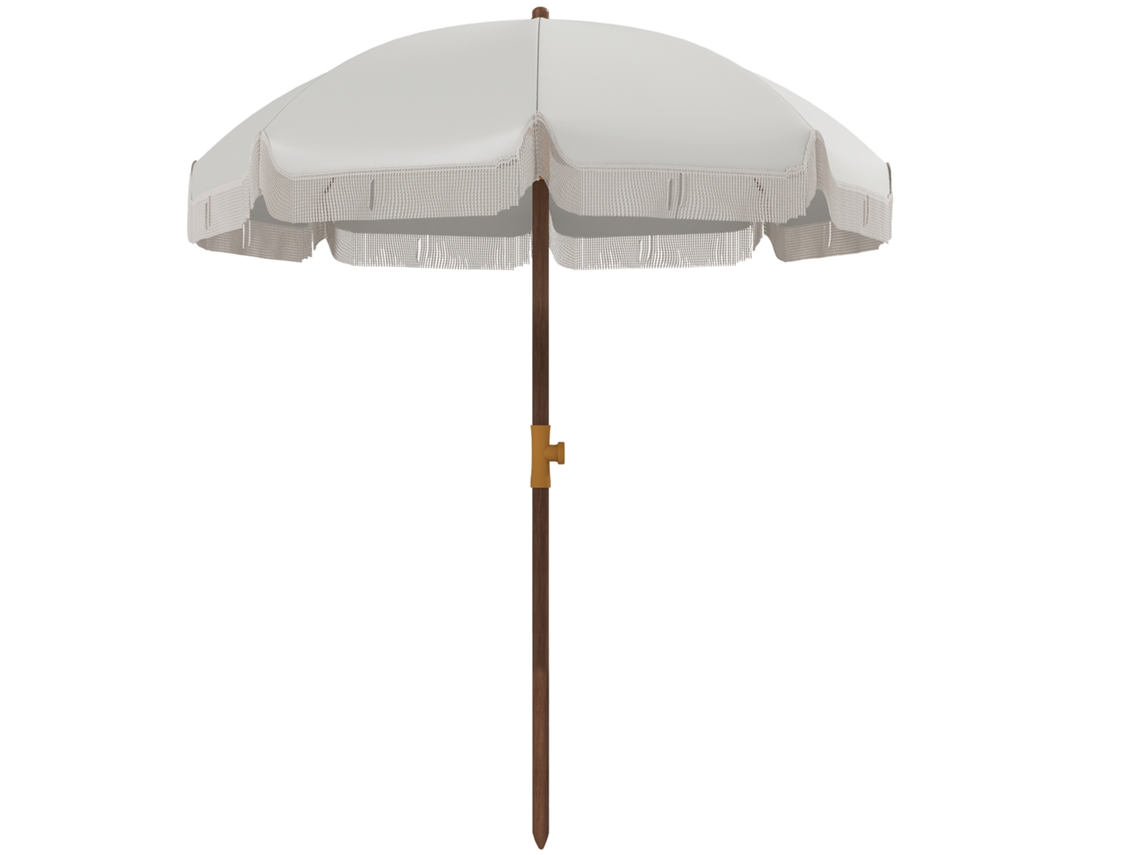 Sombrero de playa para el sol Ø190x210cm, 8 varillas, impermeable, bolsa