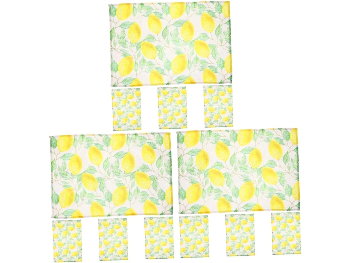 Juego De 3 Manteles Individuales Rectangulares - Diseño De 4 Piezas X 3