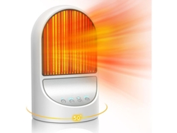 Calefactor Eléctrico Económico Con Oscilación, 3 Modos, 1200 W, Clase Energética B.