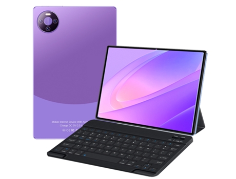 Tablet VANWIN Pad 6 Air Teclado Bluetooth Funda de Piel Bolígrafo 10.1'' 64 GB 4 GB RAM Wi-Fi 4G Púrpura