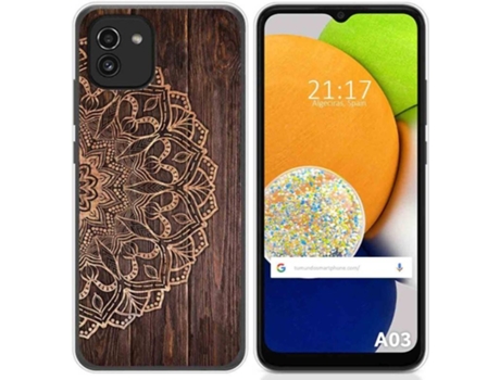 Carcasa para Samsung Galaxy A03 TUMUNDOSMARTPHONE Dibujos Madera 06 Multicolor
