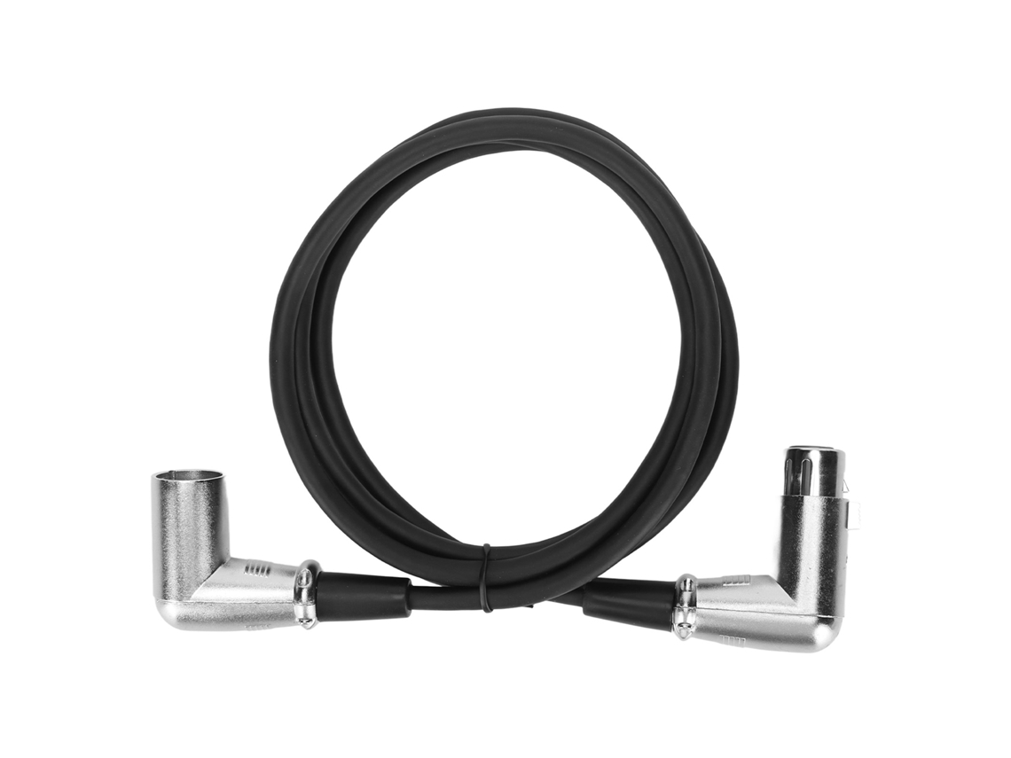Cable Xlr Macho A Hembra, 3 Pines, Chapado En Plata, En Ángulo Recto, Sin Ruido, Sin Pérdidas, 1,5 M Para Micrófono Y Altavoz.