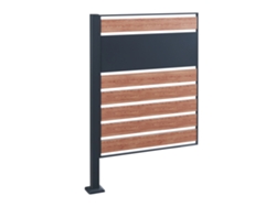 Cerca de Acero Uusikaupunki 120X83X11Cm Antracita/Madera [EN.CASA]