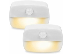 Luz Con Sensor De Movimiento, 2 Unidades, Led Pir De Encendido/apagado Automático, Aplique De Pared, Armario, Escaleras, Baño (blanco Cálido)