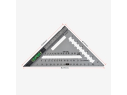 Regla Triangular De Acero Al Carbono Con Ajuste De Ángulo Extraíble, Nivel De Burbuja Y Diseño Magnético Para Carpintería Y Bricolaje.