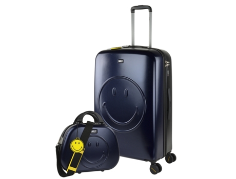 Juego De Maletas Pc SMILEY ORIGINALS SMILEY ORIGINALS azul-negro (48X71x30 Cm - 88L)