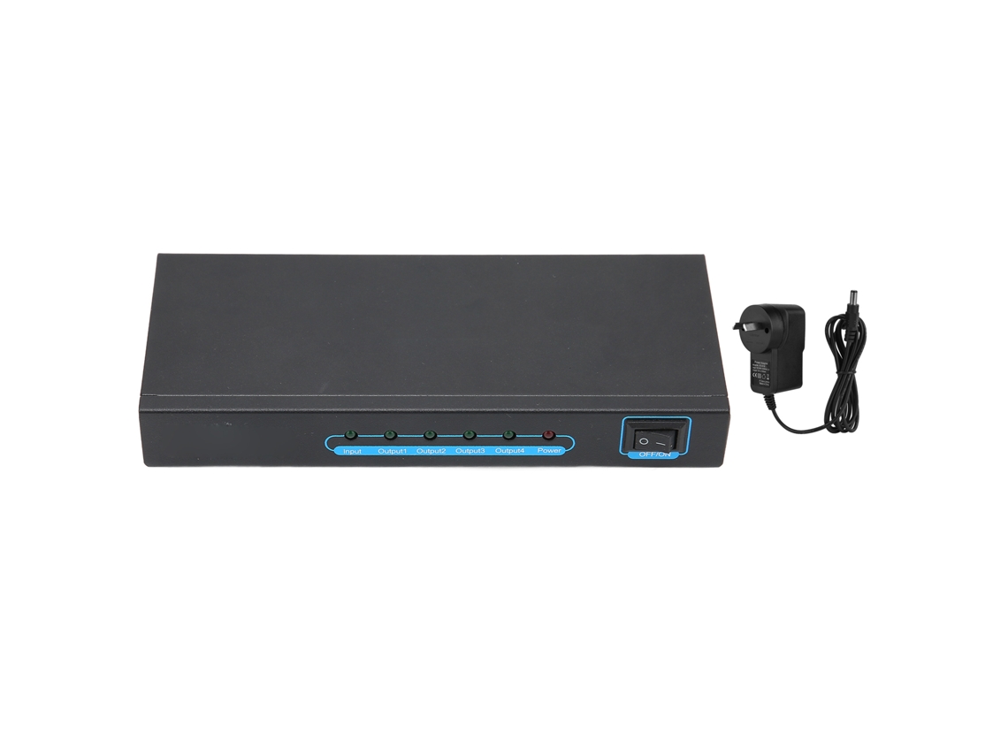 Divisor Hdmi EOOCOO (1 Entrada 4 Saídas Distribuição de Vídeo 4kx2k)