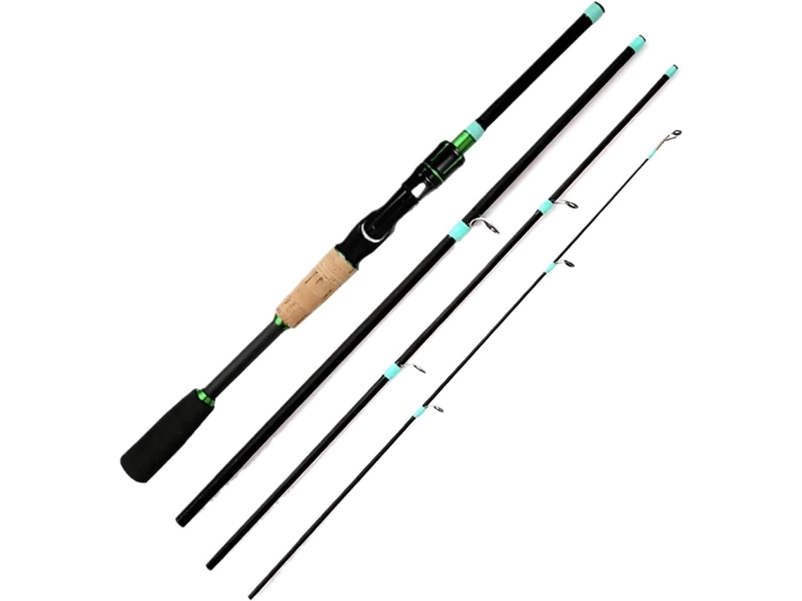 Caña De Pescar Con Señuelos, 1,8-2,1 M, 4/5 Secciones, Ligera, Fibra Carbono, Para Baitcasting, 3,5 G-14 G,...