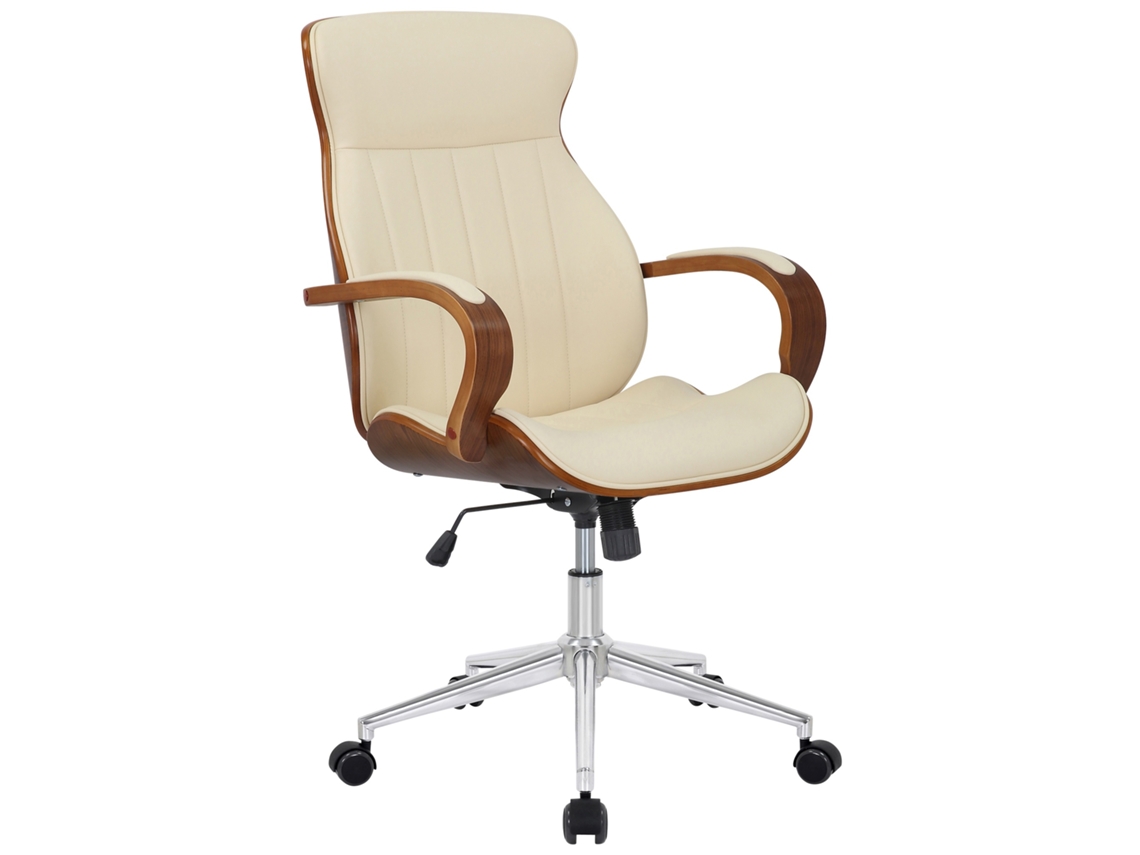 Silla De Oficina Melilla walnuss/creme CLP