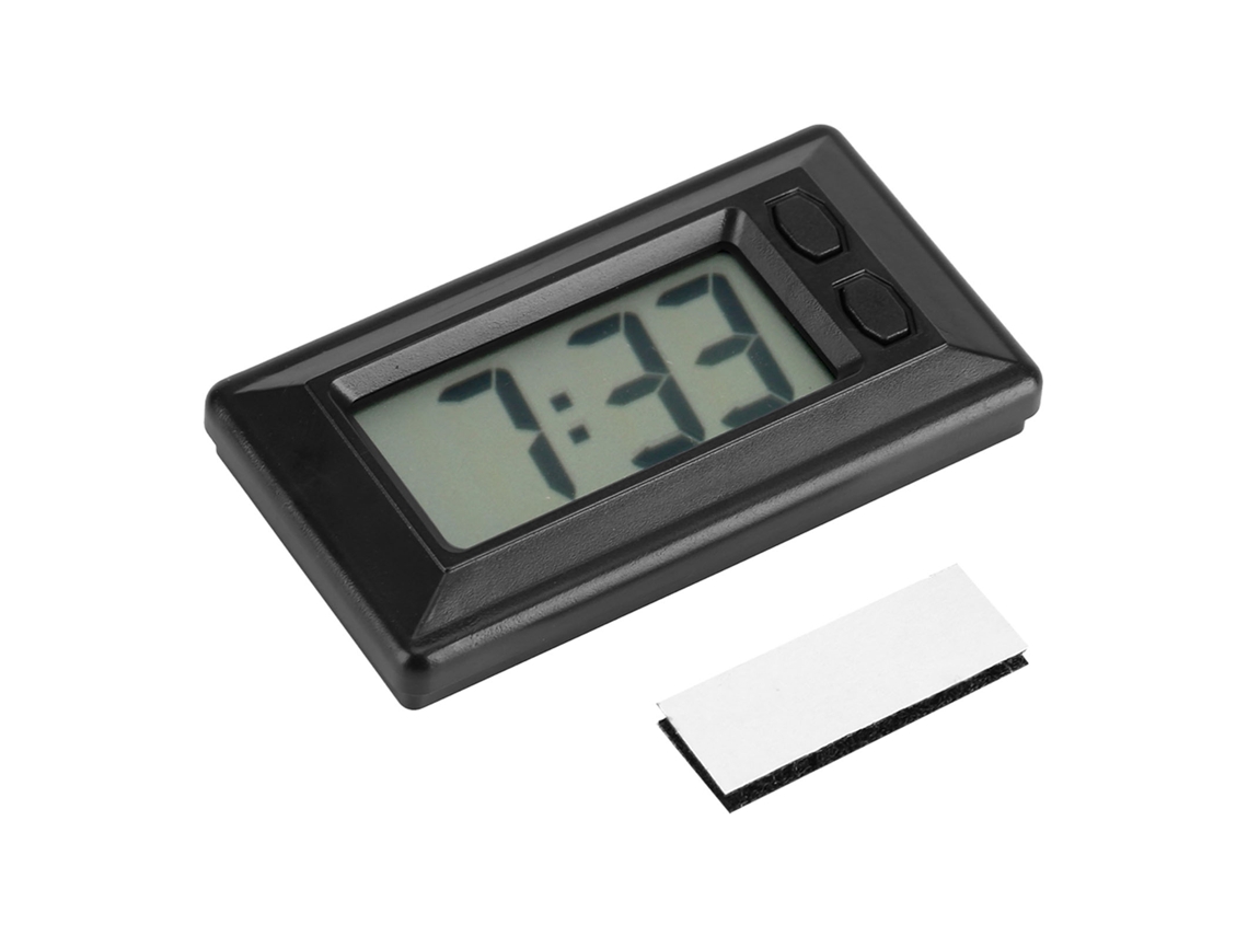 Reloj digital LCD Baok para escritorio o mesa con panel de control, calendario con fecha y hora.