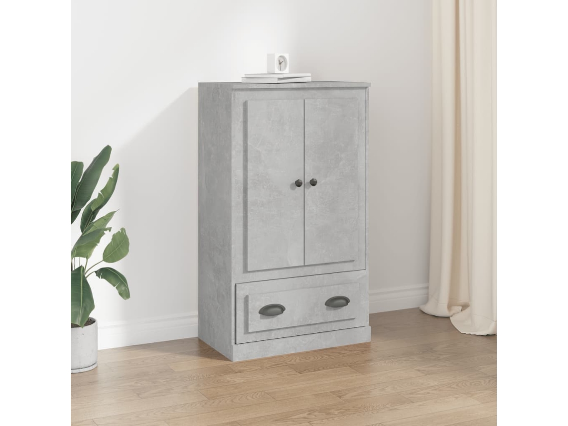 Lovely Home Armario Alto Derivados Madera 60X35,5X103,5 Cm Gris Cemento